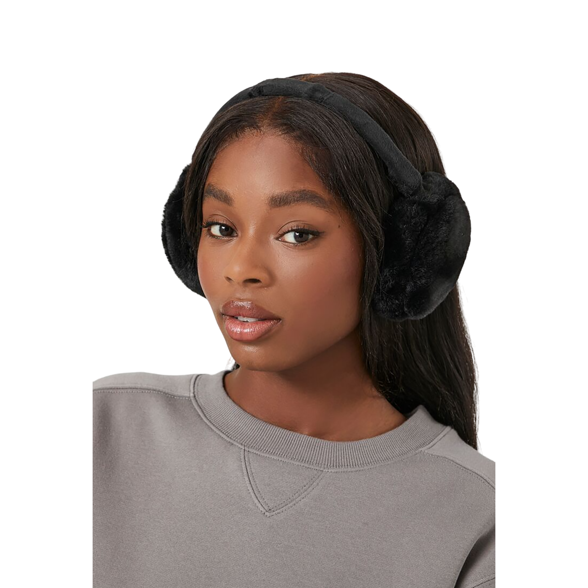 فور ايفر 21 - واقيات أذن من الفرو للنساء - بيعت من قبل اف اي جي