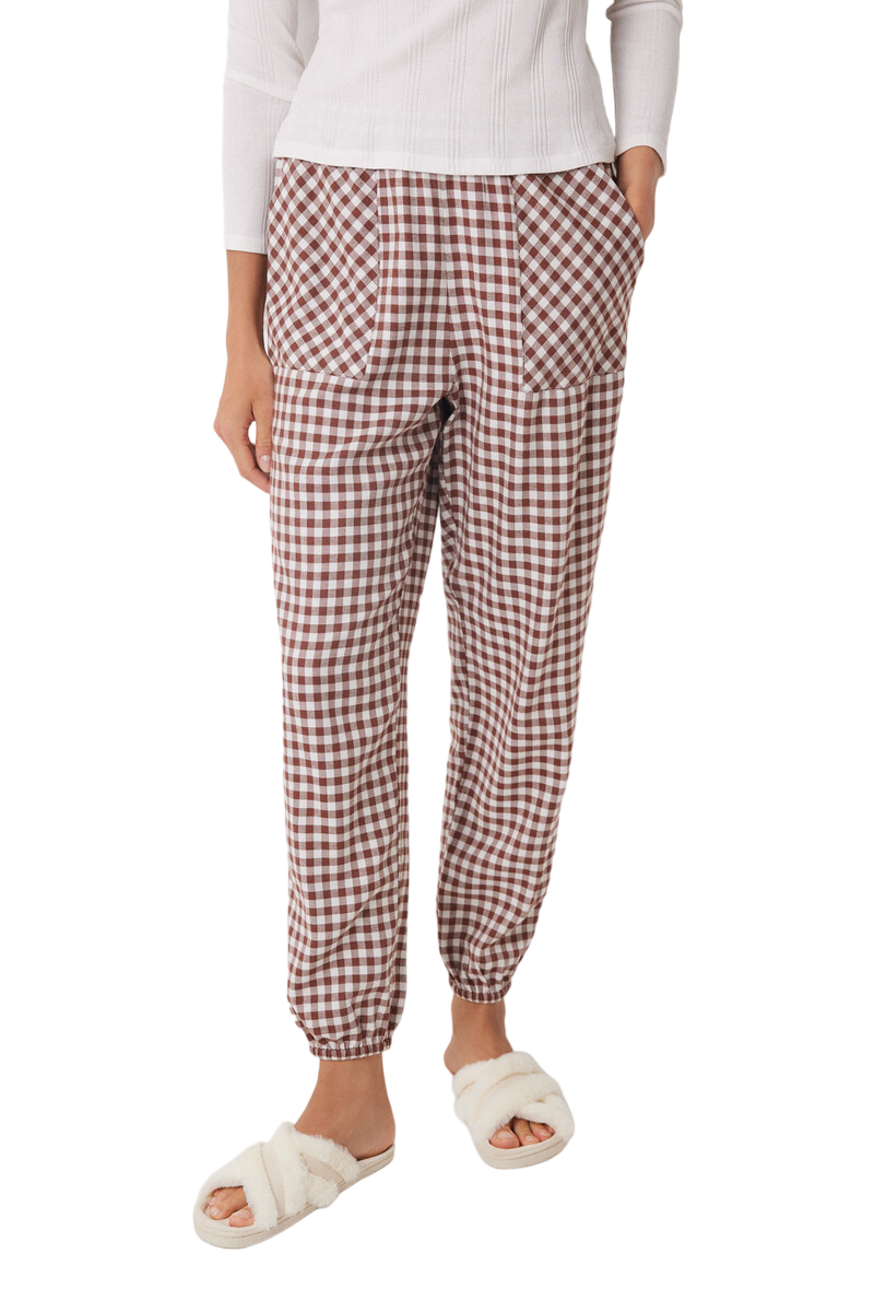 Women Secret - Vichy Print Skinny Long Pajamas Pants for women - Sold by FIG