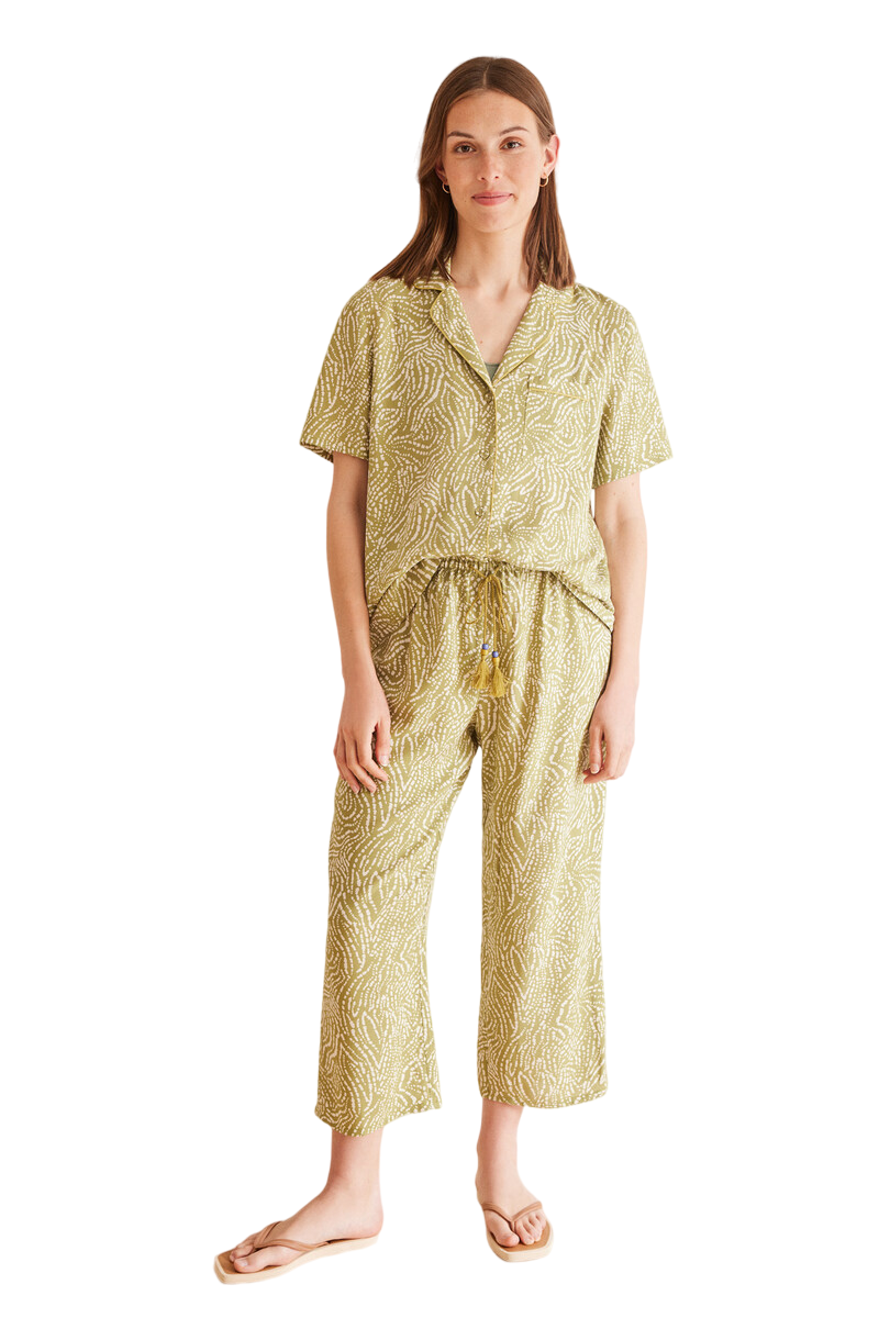 Women Secret - Ethnic Capri Shirt Pajamas for women - Sold by FIG