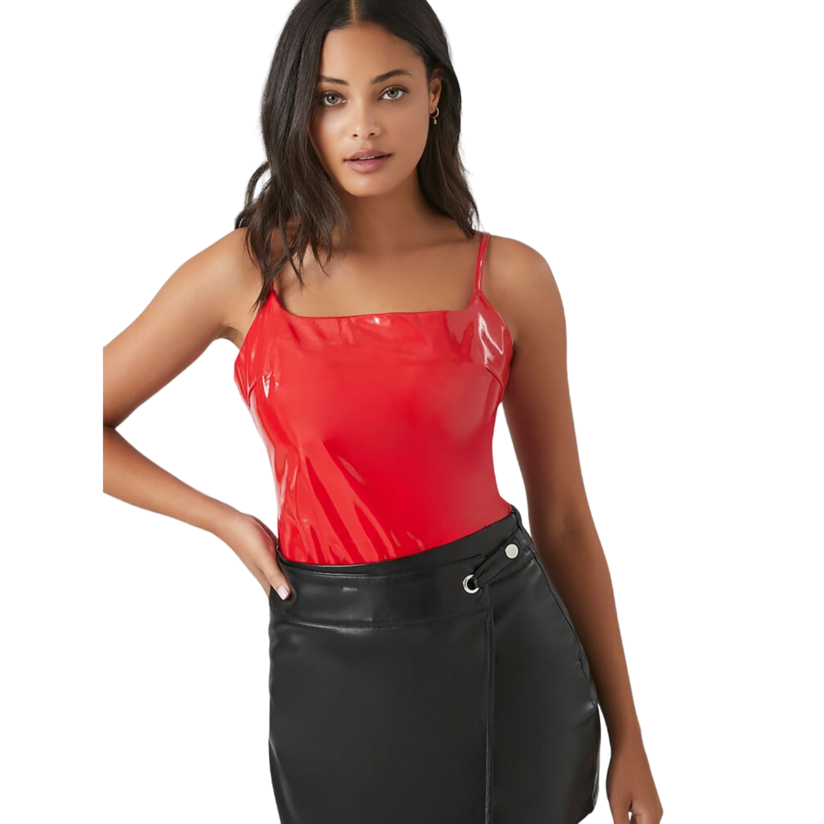 فور ايفر 21 - بدلة داخلية من الجلد للنساء - بيعت من قبل اف اي جي