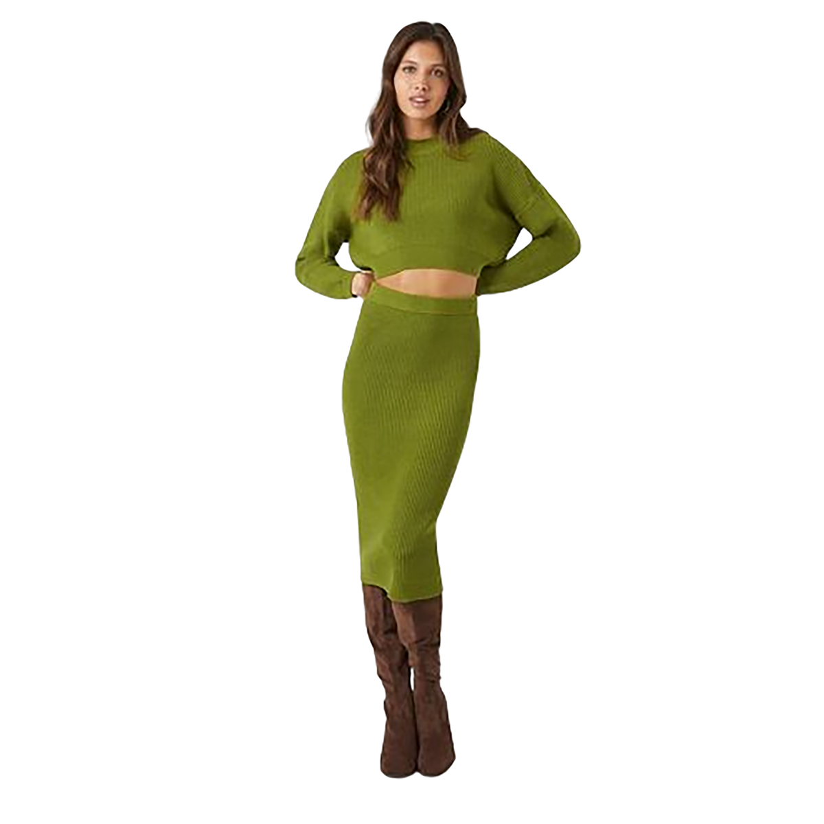 فوريفر 21 - طقم مكون من قطعتين للنساء - بيعت من قبل اف اي جي