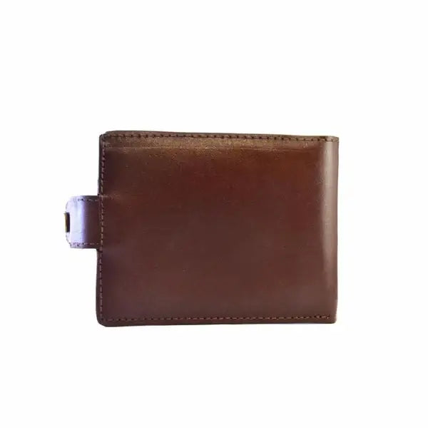 Leazus - Leather Brown wallet - B-22lock