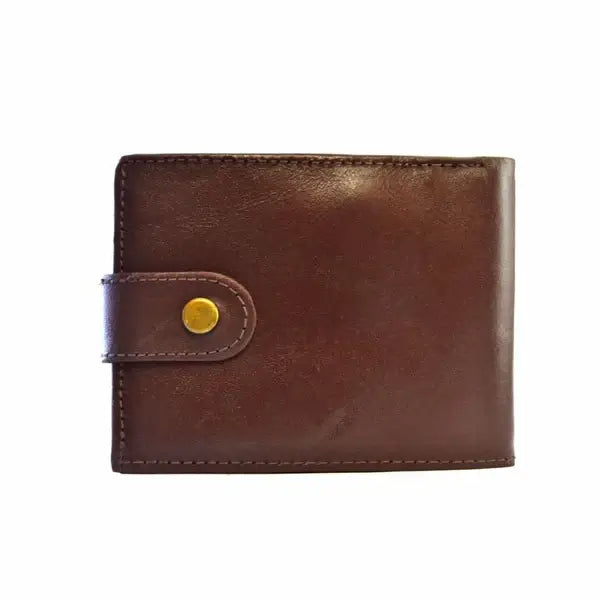 Leazus - Leather Brown wallet - B-22lock