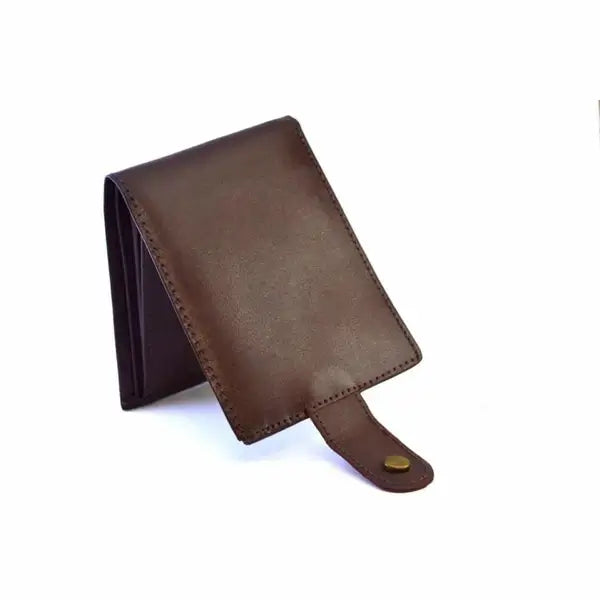 Leazus - Leather Brown wallet - B-22lock