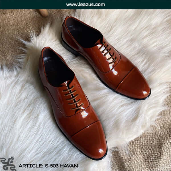 Leazus - Vernis Classic shoes - S-503 HAVANA