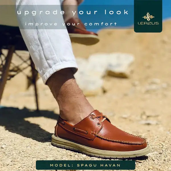 Leazus - Leather Casual Shoes - SPAGU Havan