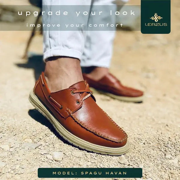 Leazus - Leather Casual Shoes - SPAGU Havan