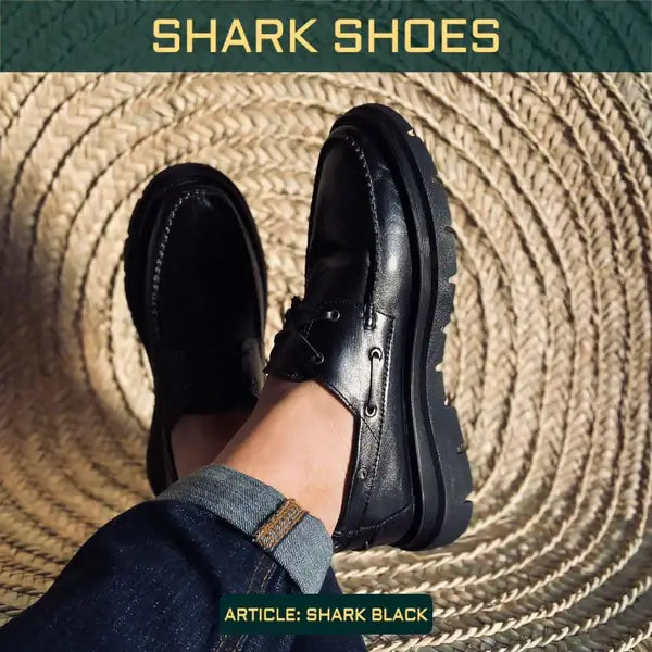 Leazus - LEATHER SHARK CASUAL SHOES