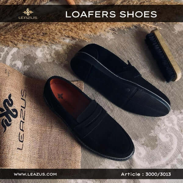 Leazus - Leather Suede Loafer shoes - S-3013