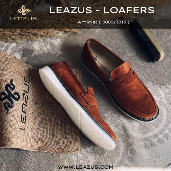 Leazus - Leather Suede Loafer shoes - S-3001