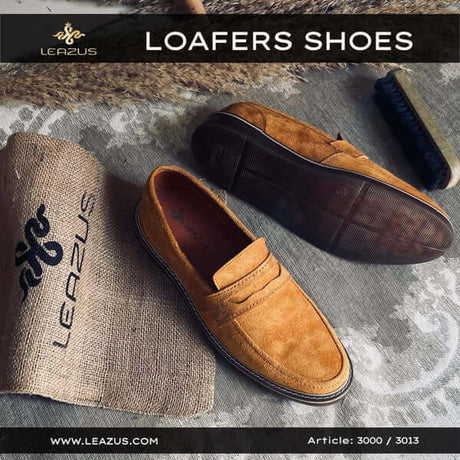 Leazus - Leather Suede Loafer shoes - S-3013