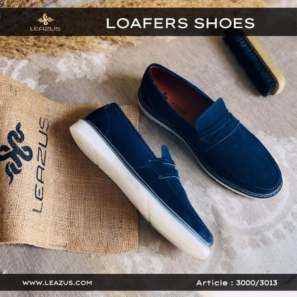 Leazus - Leather Suede Loafer shoes - S-3001