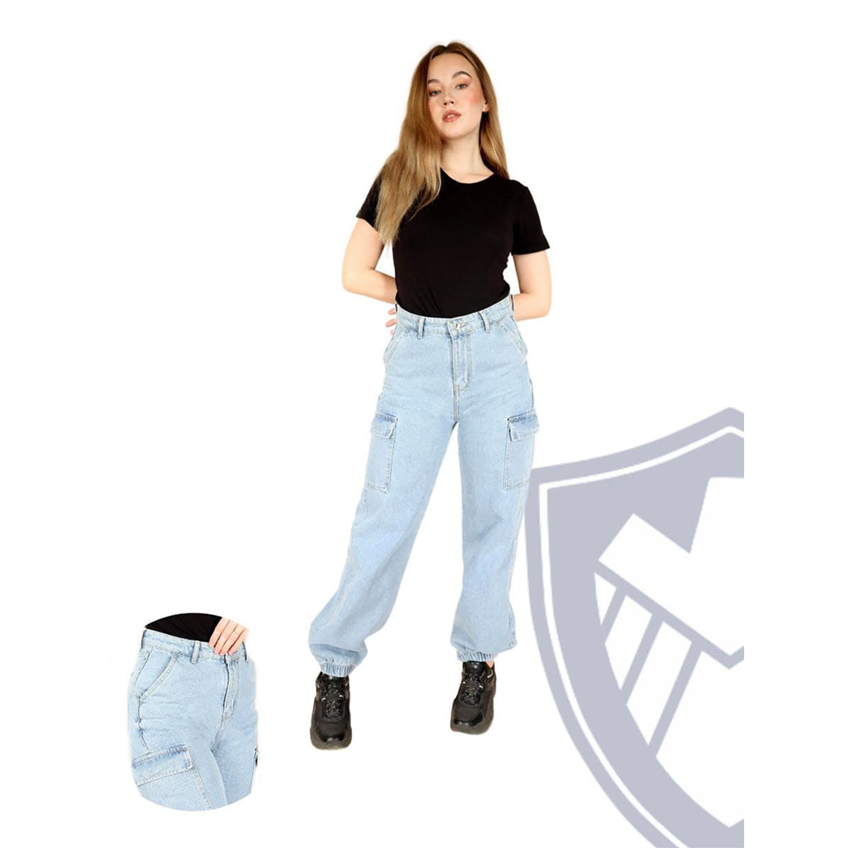 Etmana- elastic cargo pants