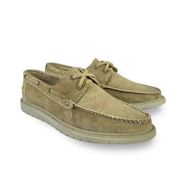 Leazus - Leather Suede Casual Shoes - S-SPAGU BEIGE