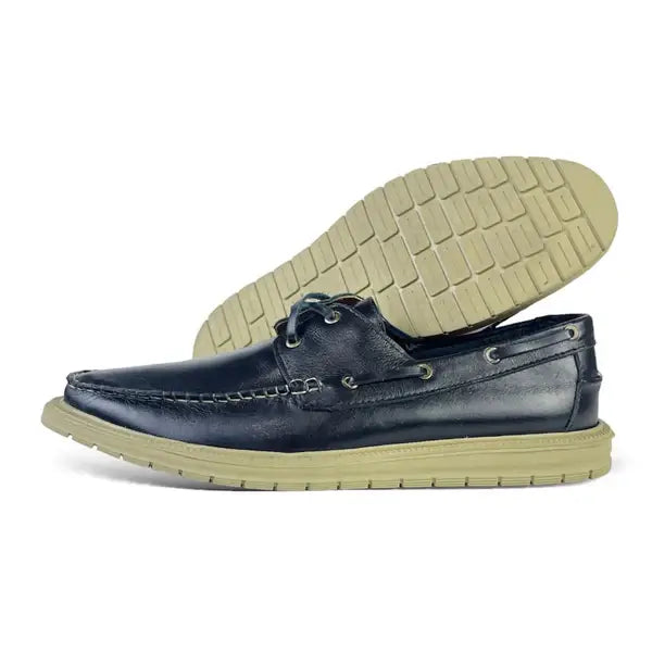 Leazus - Leather Casual Shoes - SPAGU Black