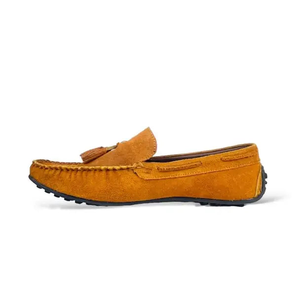 Leazus - LEATHER MOCCASIN SHOES - M-501 HAVAN