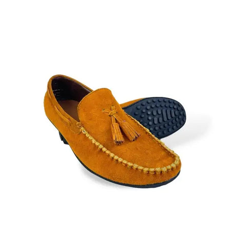 Leazus - LEATHER MOCCASIN SHOES - M-501 HAVAN