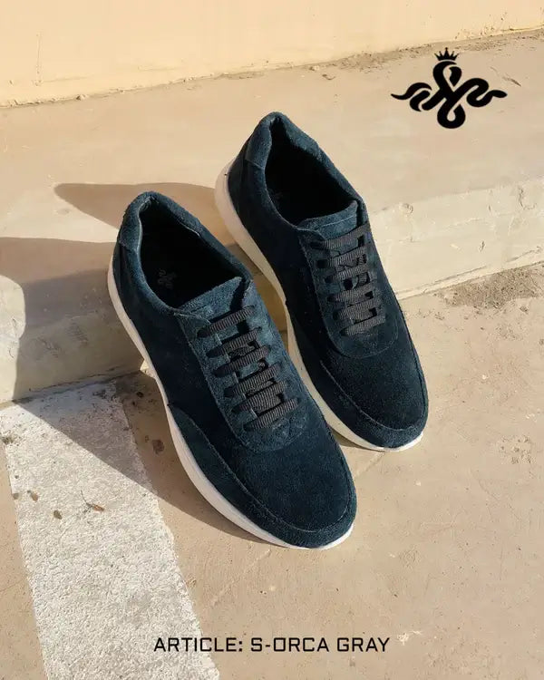 Leazus - S-ORCA SUEDE SNEAKER - GRAY