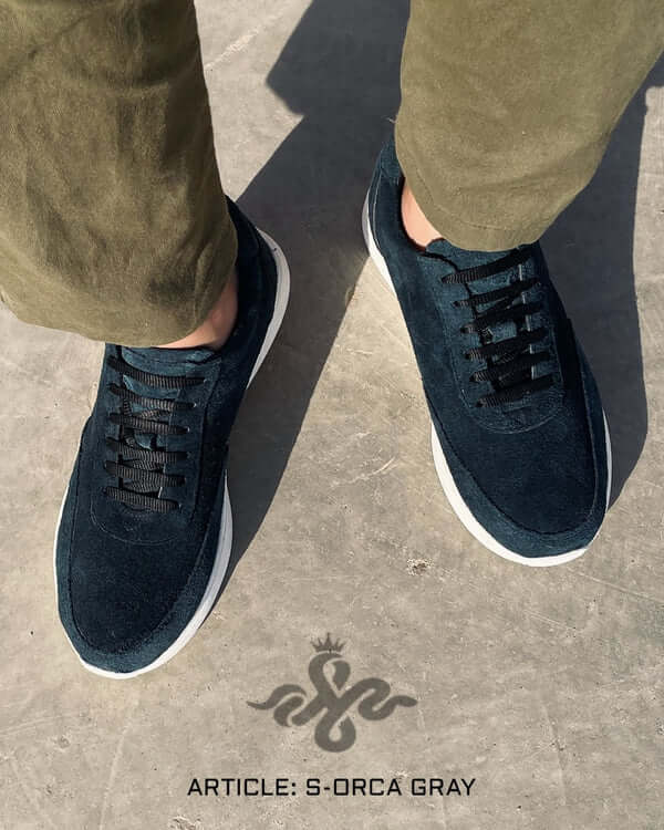 Leazus - S-ORCA SUEDE SNEAKER - GRAY