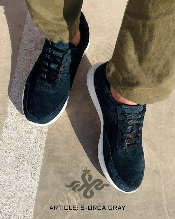 Leazus - S-ORCA SUEDE SNEAKER - GRAY