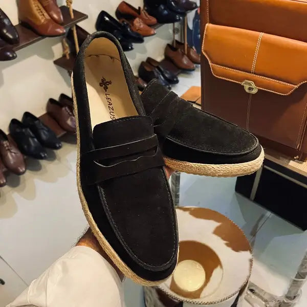 Leazus - CANVAS LOAFER - S-102 BLACK