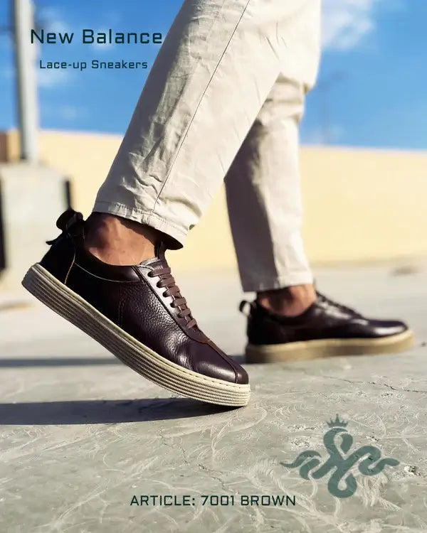 Leazus - New Balance Flat Sneaker - 7001 BROWN