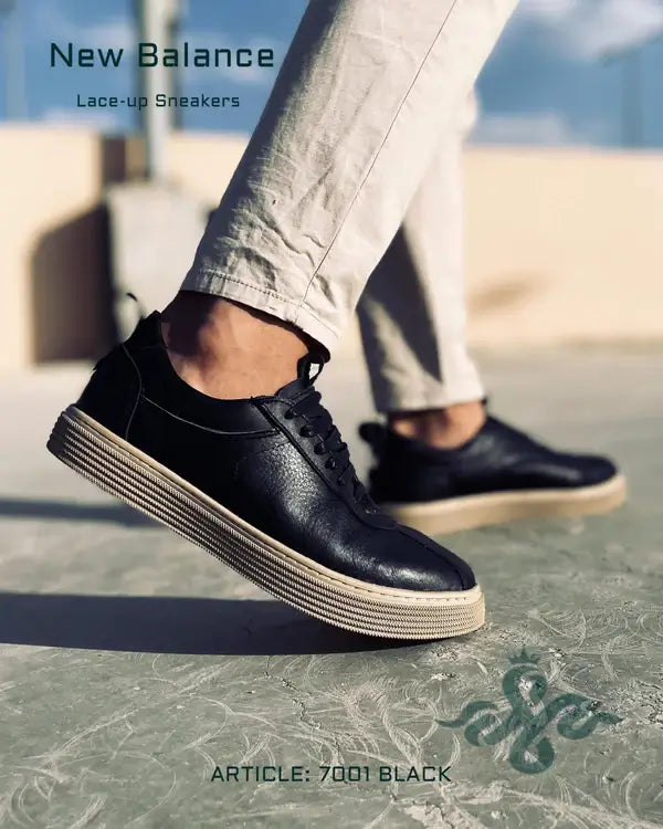 Leazus - New Balance Flat Sneaker - 7001 BLACK