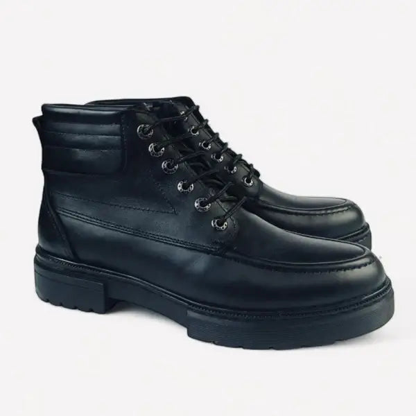 Leazus - Leather Bold Halfboot- 8000 BLACK