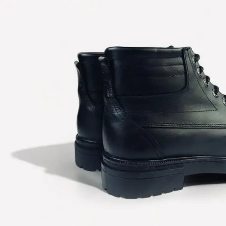 Leazus - Leather Bold Halfboot- 8000 BLACK