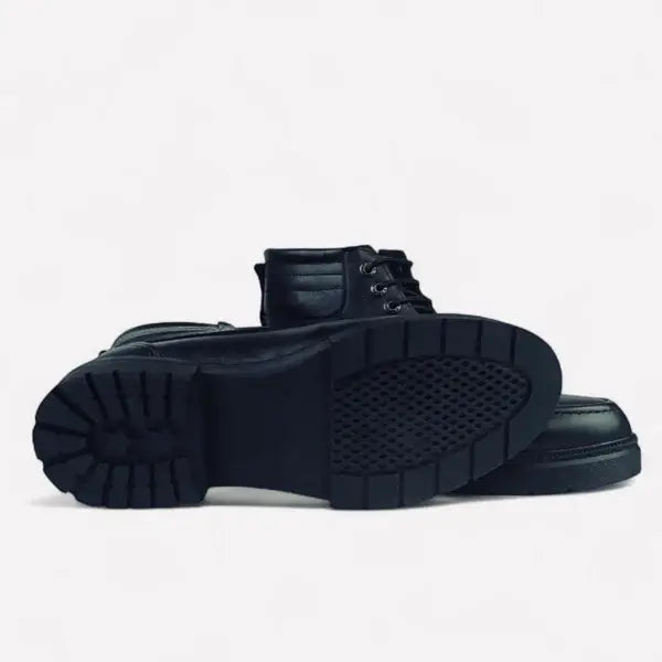 Leazus - Leather Bold Halfboot- 8000 BLACK