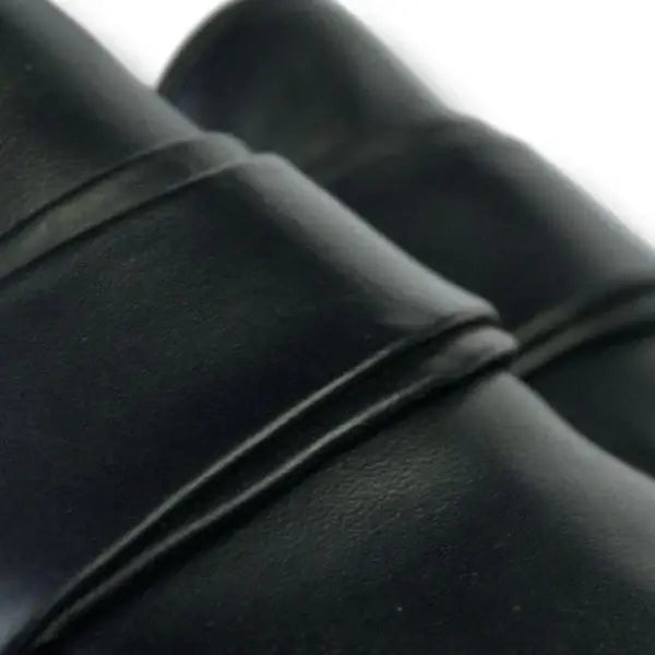 Leazus - Moc toe Classic Black Shoes