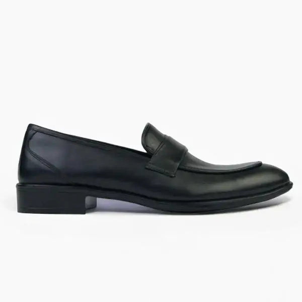 Leazus - Moc toe Classic Black Shoes