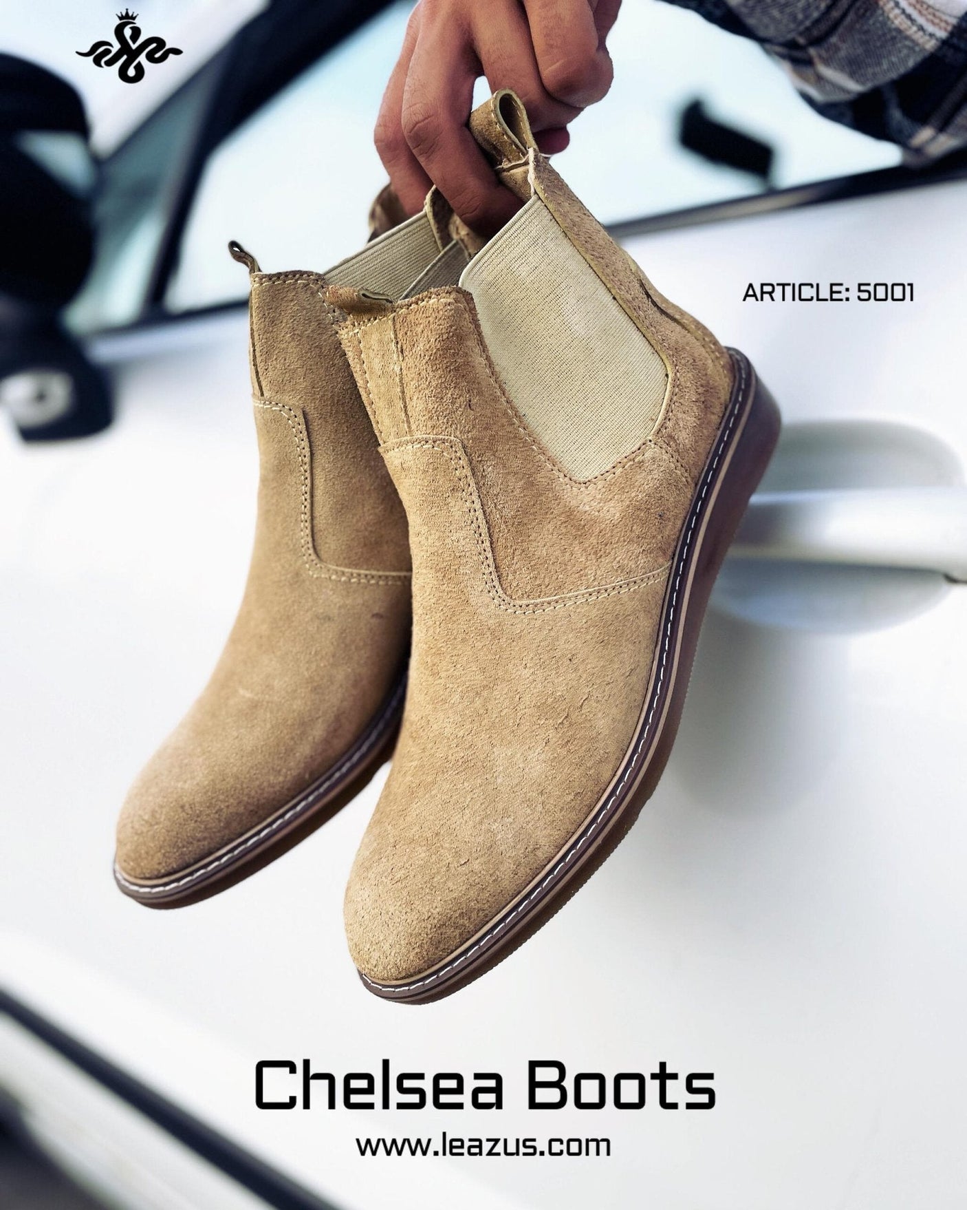 Leazus - CHELSEA BOOT - S-5001 BEIGE