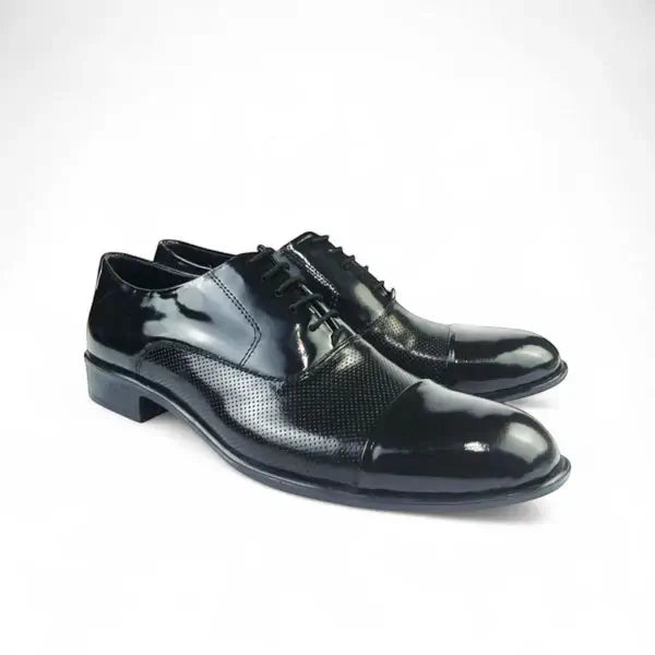 Leazus - Vernis Derby shoes - MS-503 Black