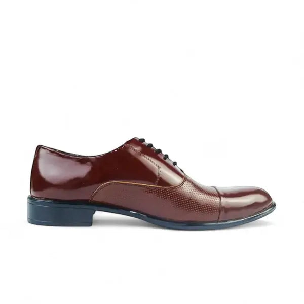 Leazus - Vernis Derby shoes - MS-503 Burgundy