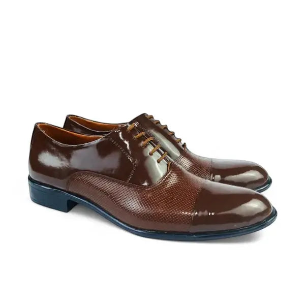 Leazus - Vernis Derby shoes - MS-503 Brown