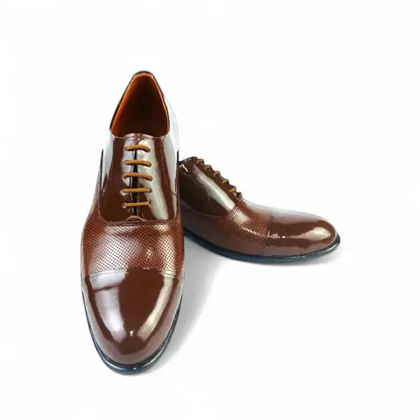 Leazus - Vernis Derby shoes - MS-503 Brown