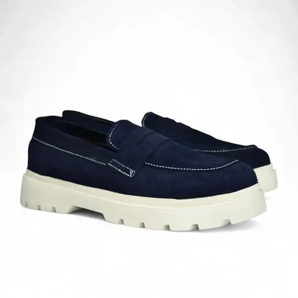 Leazus Whitford Loafer - Navy Blue