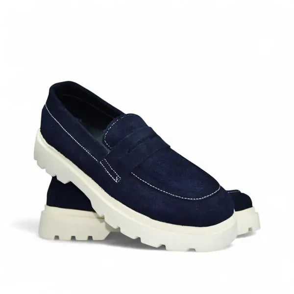 Leazus Whitford Loafer - Navy Blue