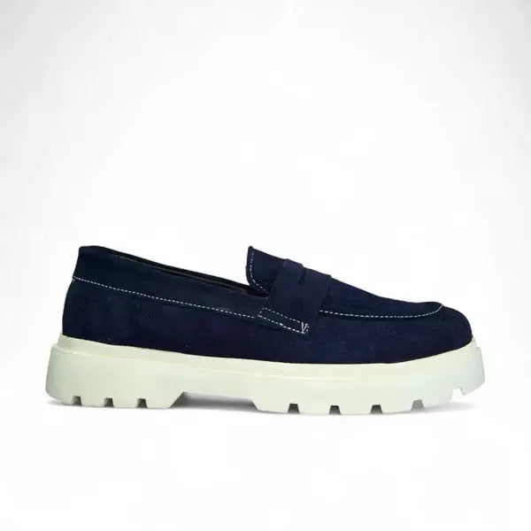 Leazus Whitford Loafer - Navy Blue