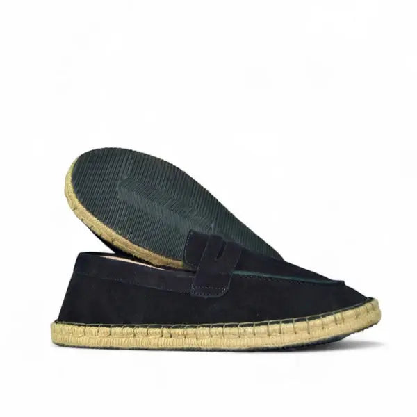 Leazus - Leather Cangro Espadrilles - Black