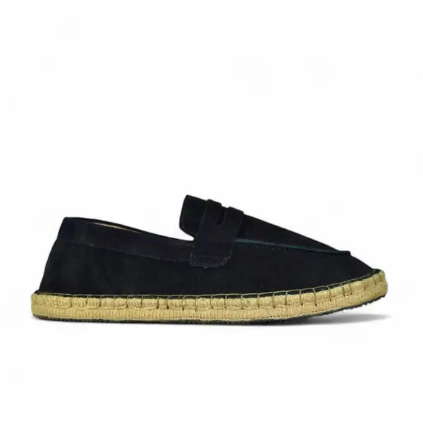 Leazus - Leather Cangro Espadrilles - Black