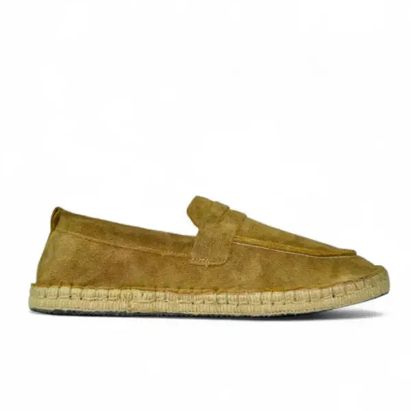 Leazus - Leather Cangro Espadrilles - Camel
