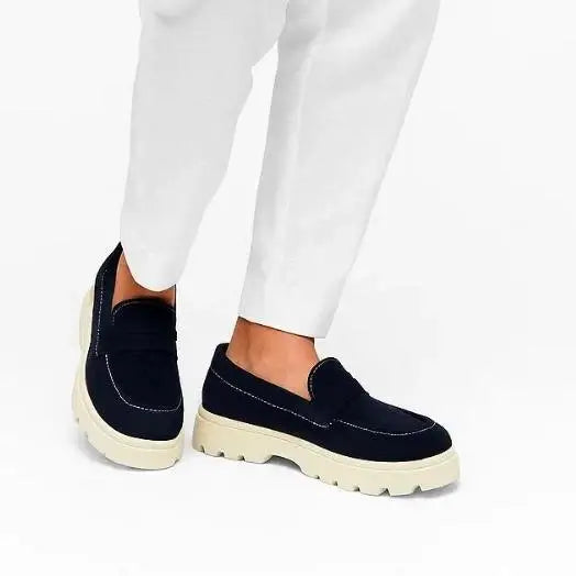 Leazus Whitford Loafer - Navy Blue