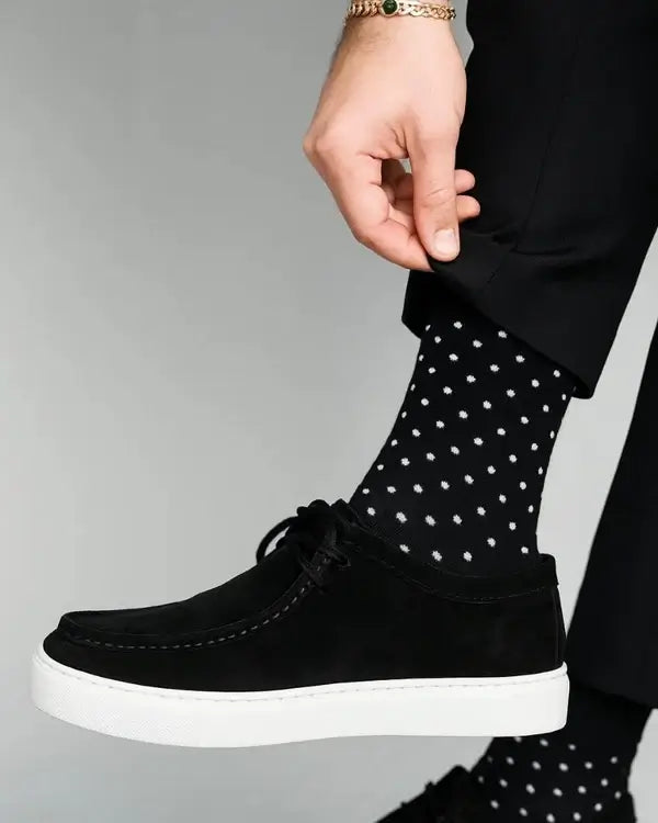 Leazus Flexlite Shoes - Suede Black