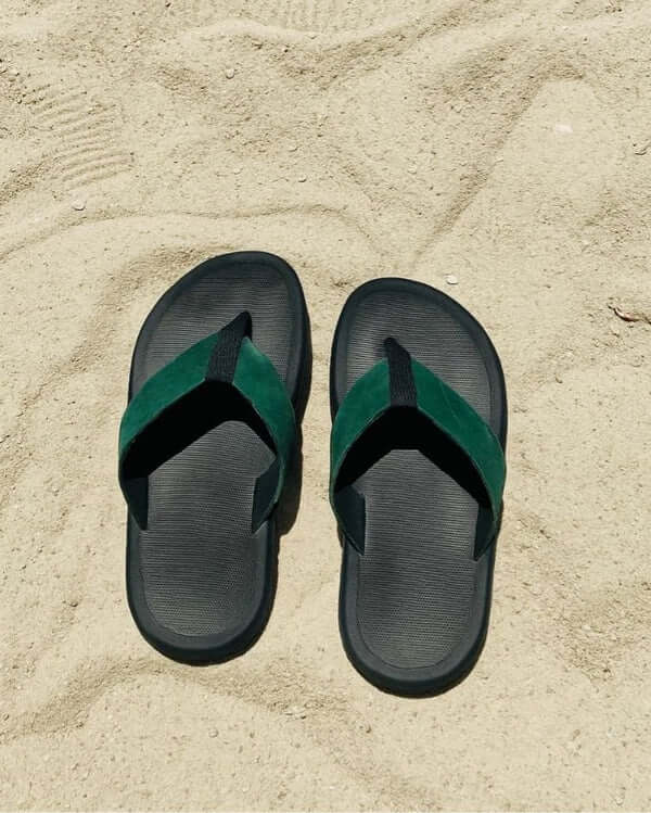 Leazus - Leather SnapToe - Olive Green