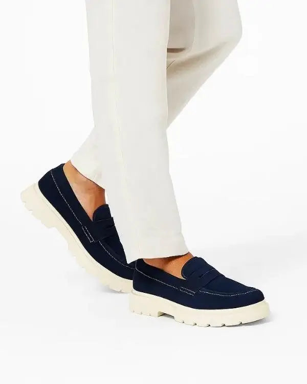 Leazus Whitford Loafer - Navy Blue