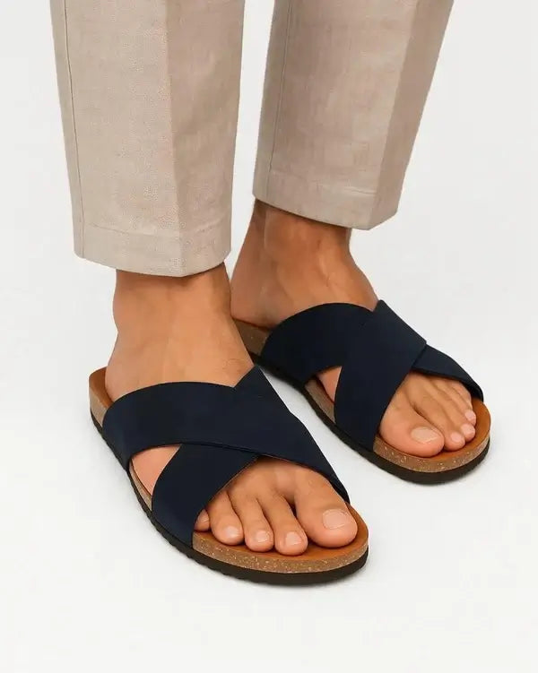 Leazus - Leather SnapX Sandal - Black