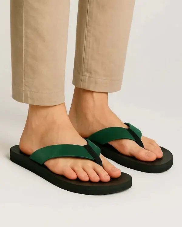Leazus - Leather SnapToe - Olive Green