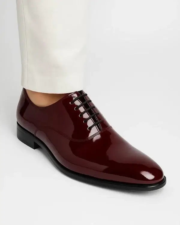 Leazus - Vernis Classic Shoes - SS-510 Burgundy